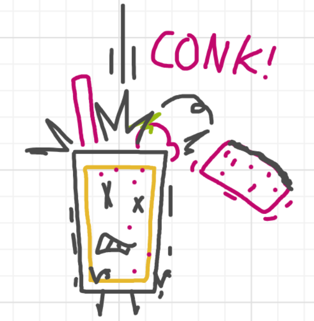 A panel from What's The Point, episode five of the Board Boards object show by Furretwalk/WalkingFurret.